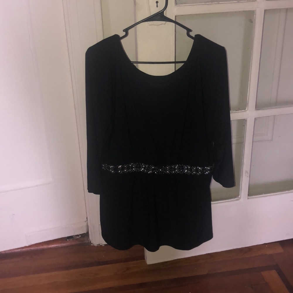 Black festive top